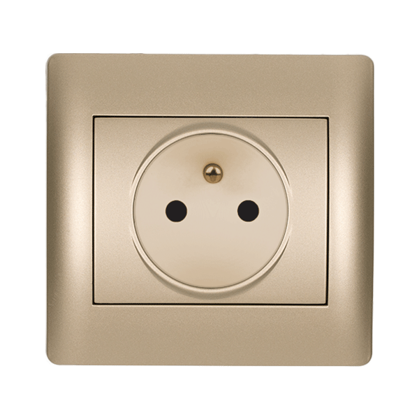 RHYME FRENCH TYPE SOCKET CHAMPAGNE METALLIC