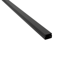 2m. 40x25 PLASTIC CABLE TRUNKING CT2 BLACK