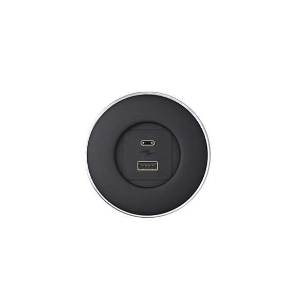 IRIS 1xUSB SOCKET A/C 20W BLACK                                                                                                                                                                                                                                