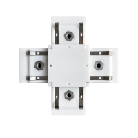 EL-XC X-CONNECTOR FOR ULTRA SLIM MAGNETIC RAIL WHITE