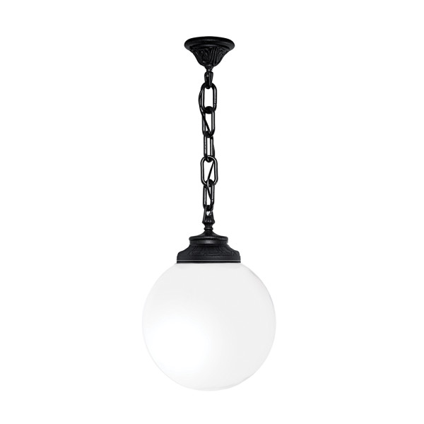 GLOBE 250 OPAL GARDEN HANGING LAMP 1XE27 IP55 BL                                                                                                                                                                                                               