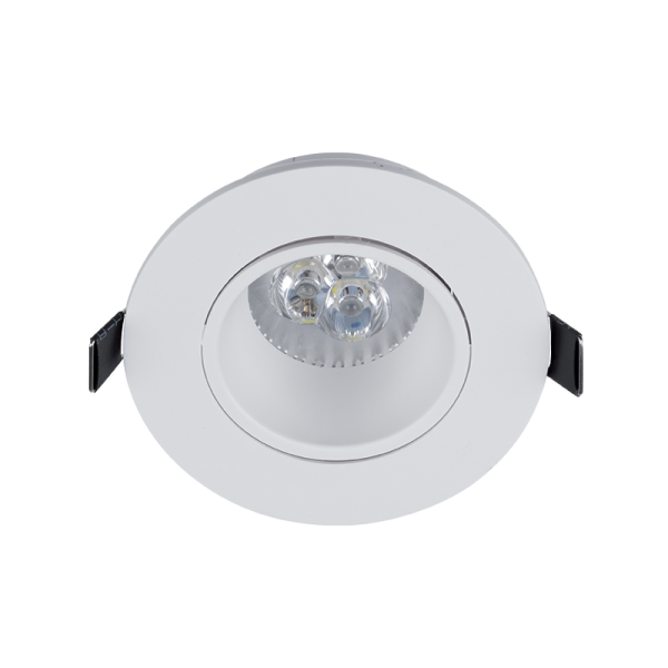 LED PLASTIČNI OKROGLI DOWNLIGHT 6W GU10 6400K, BELI