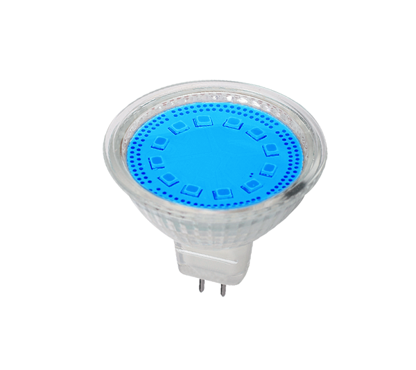 LED ŽARNICA  MR16 SMD2835 3W G5,3 12V 3000K MODRA 