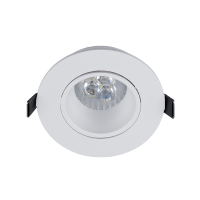 LED PLASTIČNI OKROGLI DOWNLIGHT 6W GU10 2700K, BELI