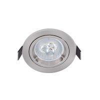 LED METAL OKROGLI DOWNLIGHT 6W GU10 6400K, SATEN NIKELJ