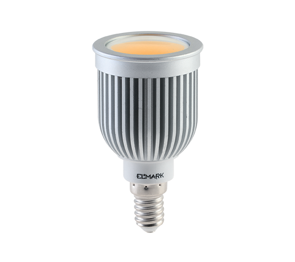 LED ŽARNICA  LEDCOB 7W E14 230V BELA 