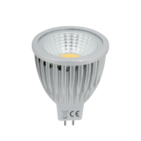 LED ŽARNICA  LEDCOB 5W GU5,3 12V AC/DC BELA 