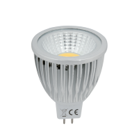 LED ŽARNICA  LED LAMP LEDCOB 5W GU5,3 12V AC/DC TOPLA BELA 