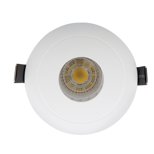 LED PLASTIČNA OKROGLA  U SREDINI SPOTLAMPA PAR 16 COB 7W 4000-4300K BELA 